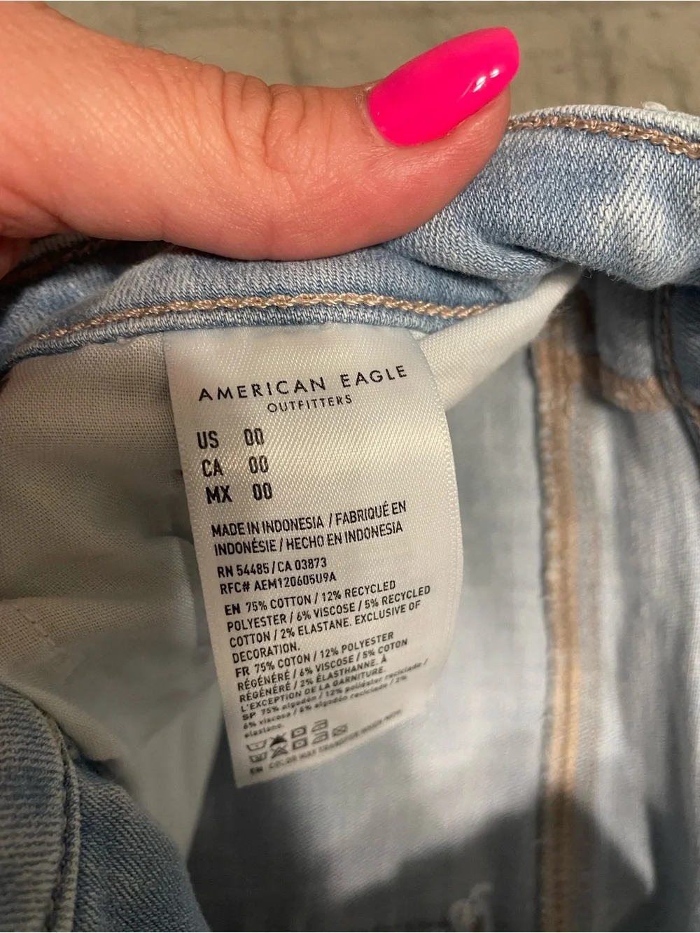 American Eagle Outfitters five classic torn